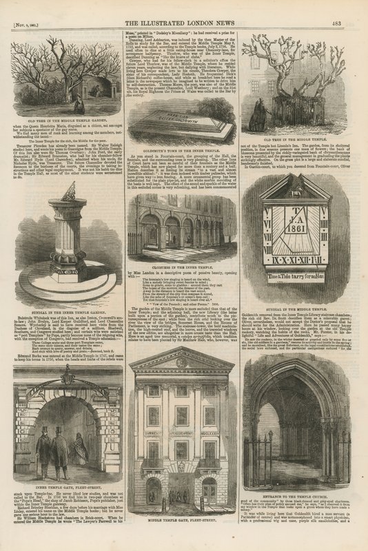 Illustrationer af templet af English School