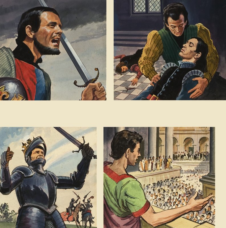Billeder fra Shakespeare af English School