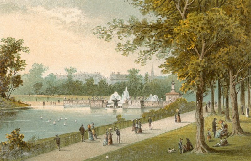 I Kensington Gardens af English School