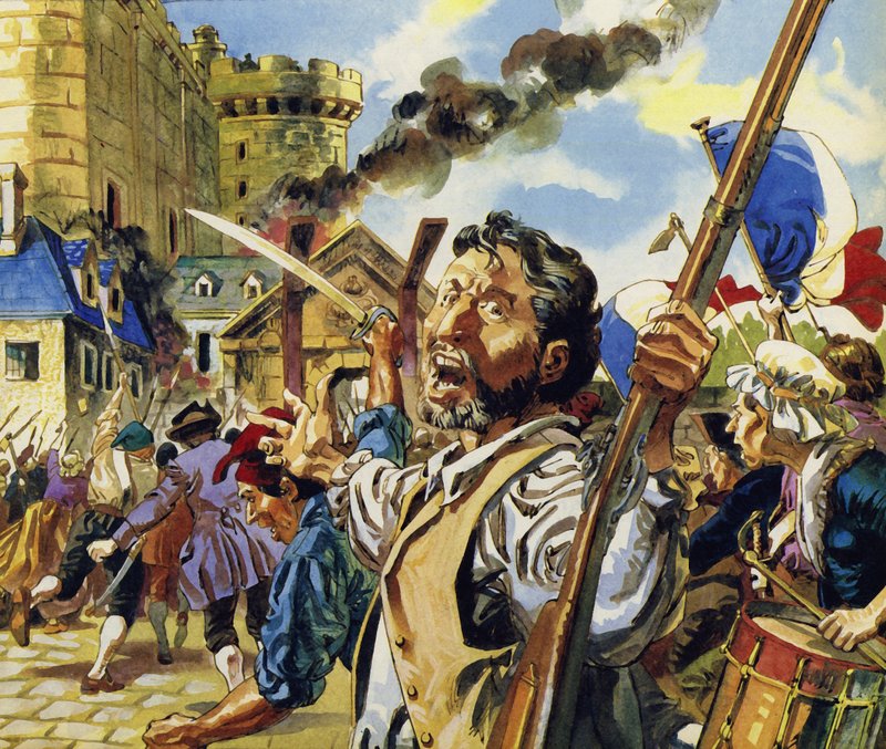 I Paris begyndte den franske revolution med stormen af Bastillen af English School