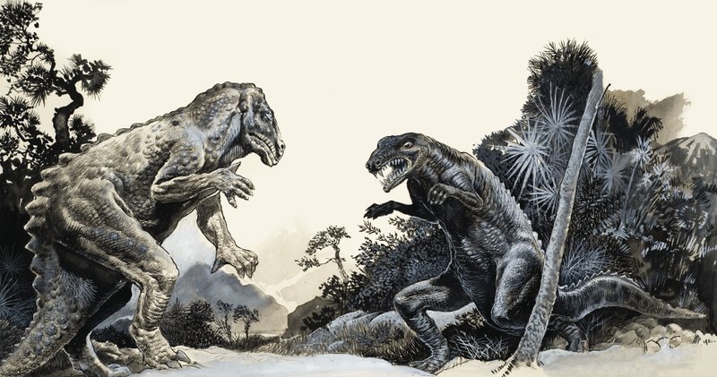 På jagt efter dinosaurer af English School