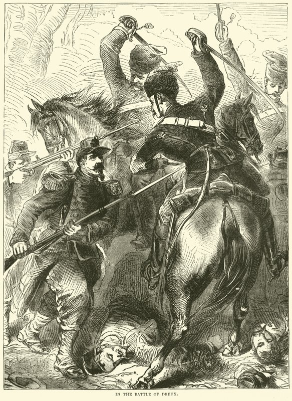 I slaget ved Dreux, november 1870 af English School