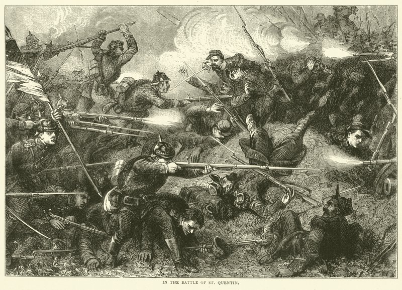 I slaget ved St. Quentin, januar 1871 af English School