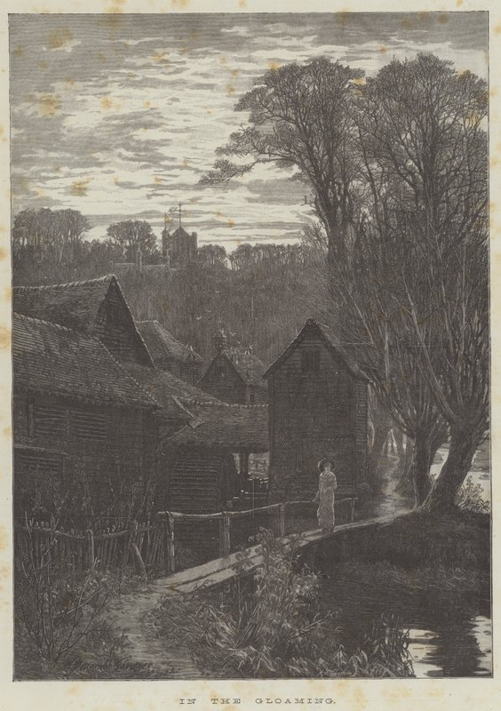 In the Gloaming (gravering) af English School