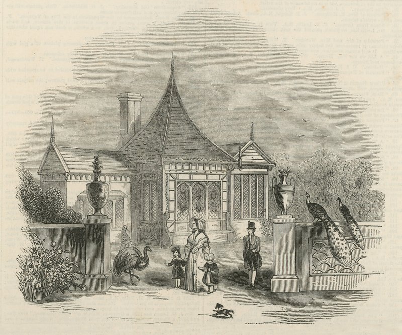 På Buckingham Palaces grund af English School