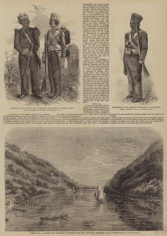 Indian Rebellion of 1857 (gravering) af English School