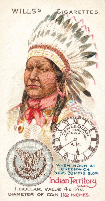 Indianerterritoriet, USA, dollar (chromolitho) af English School