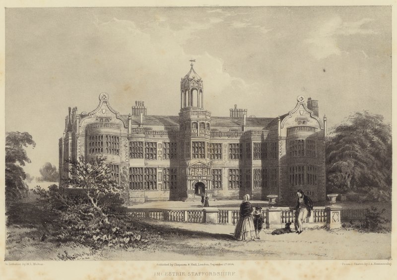 Ingestrie, Staffordshire (gravering) af English School