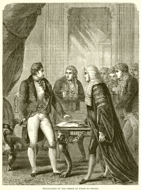 Indsættelse af prinsen af Wales som regent af English School