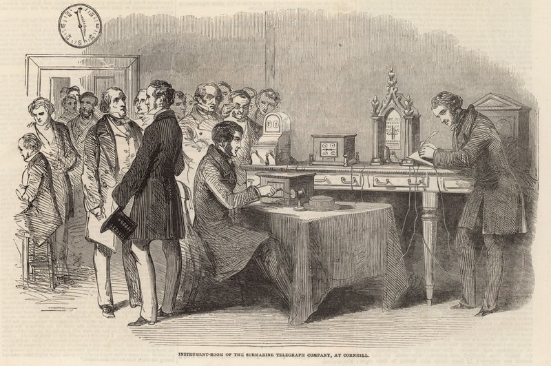 Instrumentrum for Submarine Telegraph Company i Cornhill af English School
