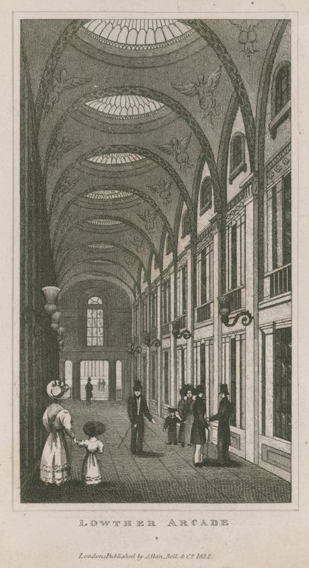 Interiør af Lowther Arcade af English School
