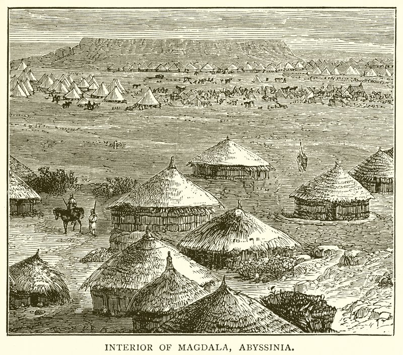 Det indre af Magdala, Abessinien af English School