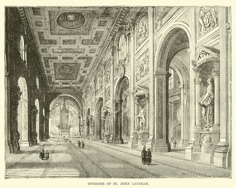 Interiør af St John Lateran af English School