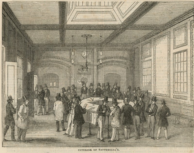 Interiør af Tattersalls af English School
