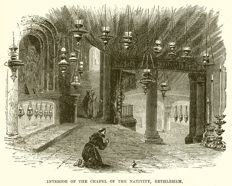 Interiør af Fødselskirken, Betlehem af English School