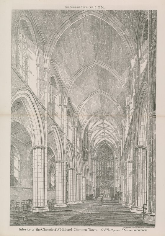 Interiør af St Michael-kirken af English School