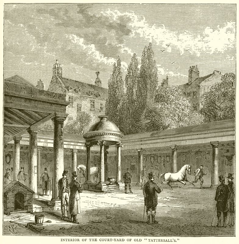 Interiør af Old Tattersalls Court-yard af English School