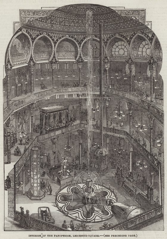 Interiør af Panopticon, Leicester-Square (gravering) af English School
