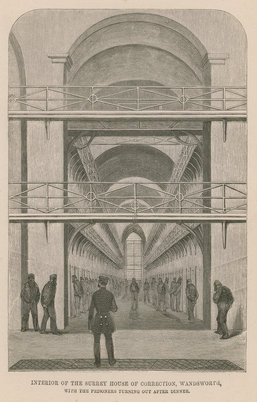 Interiør af Surrey House of Correction af English School
