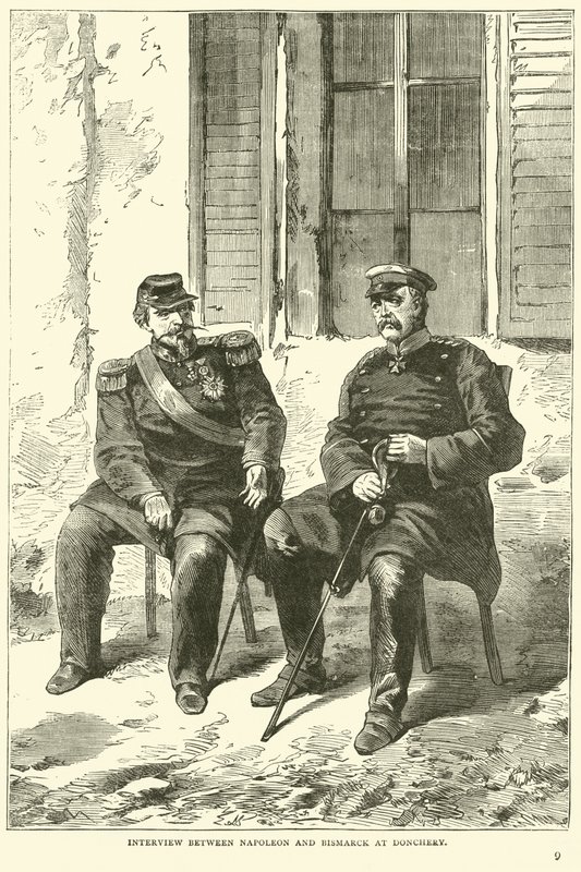 Interview mellem Napoleon og Bismarck i Donchery, september 1870 af English School