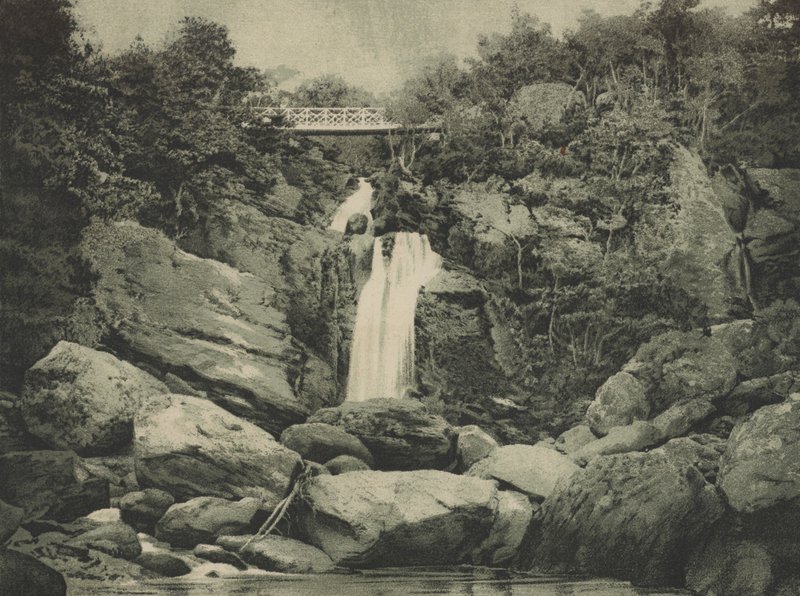 Inversnaid Falls, Loch Lomond (chromolitho) af English School