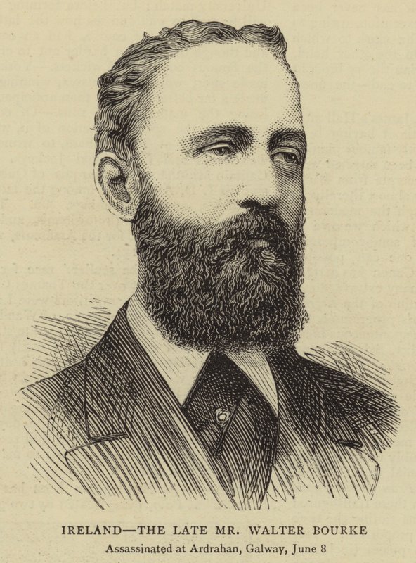 Irland, afdøde hr. Walter Bourke (gravering) af English School
