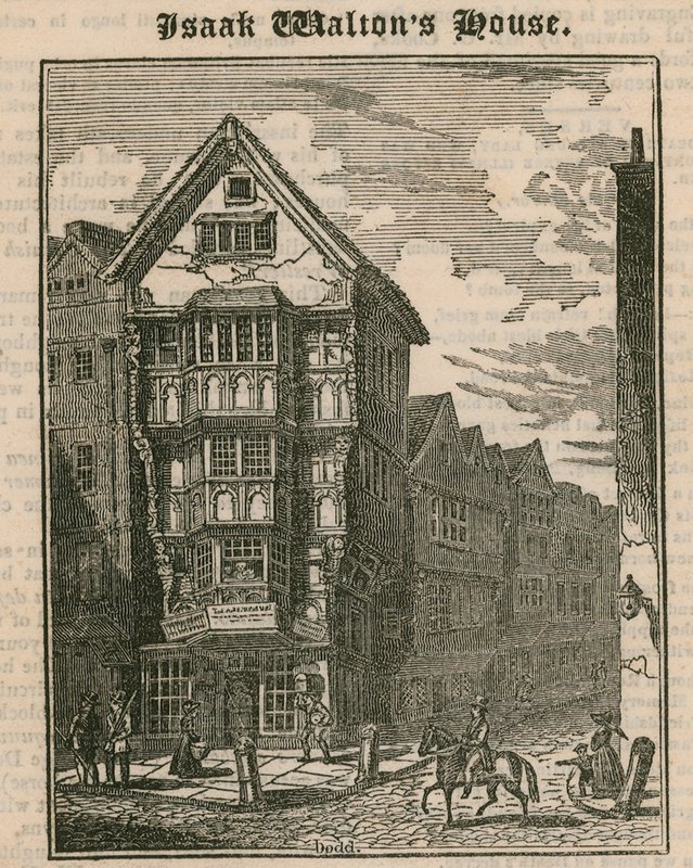 Isaak Waltons House, Fleet Street, London af English School