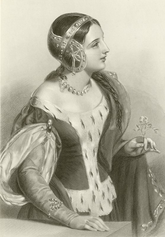 Isabella af Frankrig, dronning af kong Edward II af English School