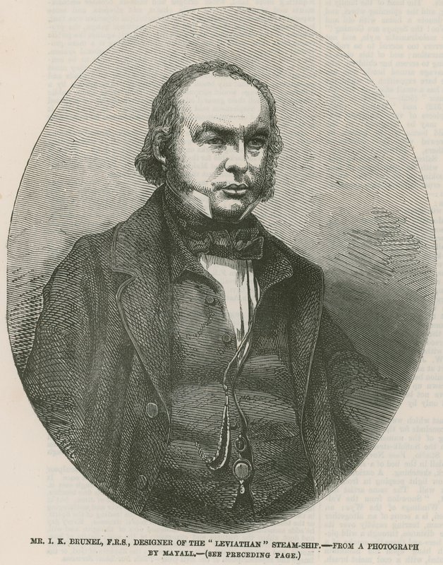 Isambard Kingdom Brunel, designer af Leviathan-dampskibet af English School