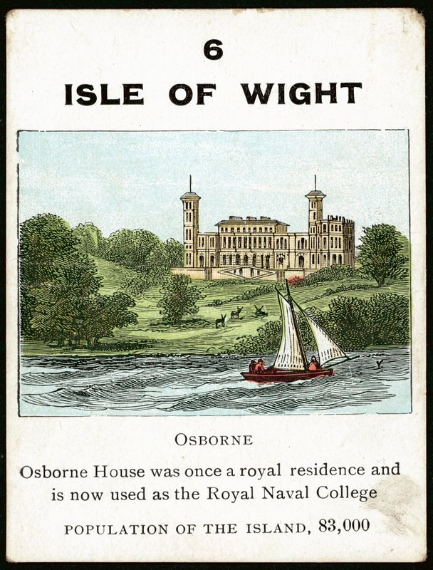 Isle of Wight (farve litho) af English School
