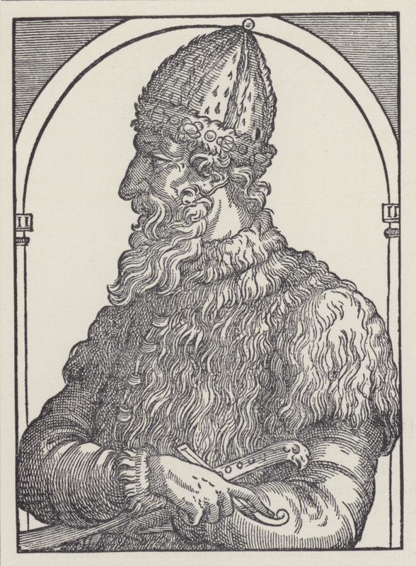 Ivan III, storfyrste af Moskva (litografi) af English School