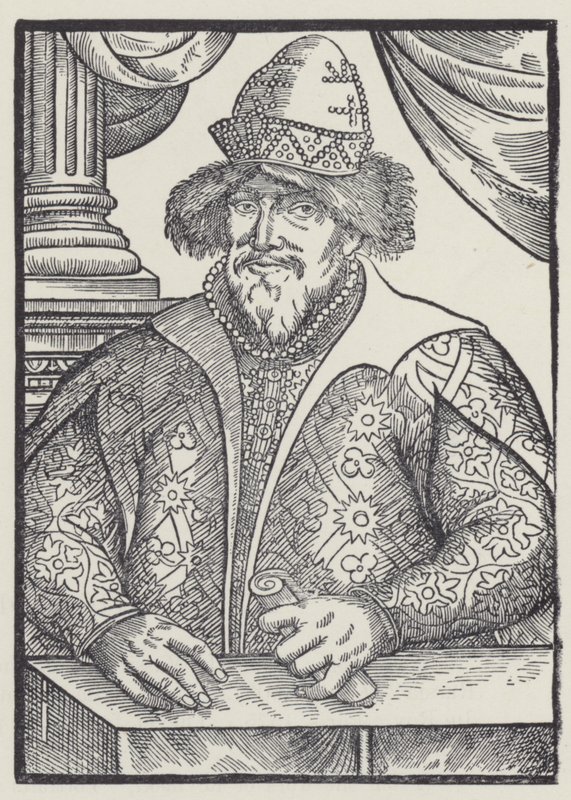 Ivan IV, zar af Rusland (litografi) af English School