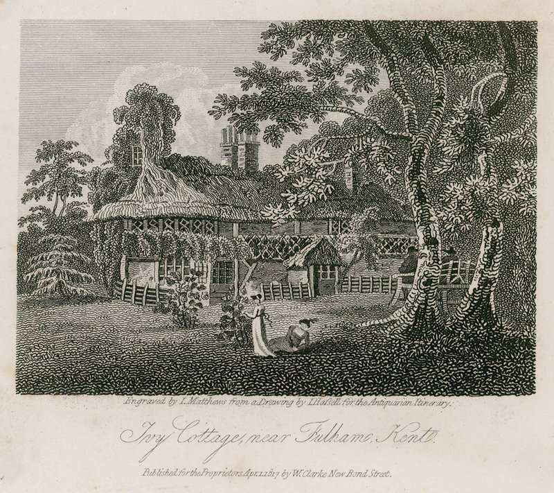 Ivy Cottage, nær Fulham, Kent af English School