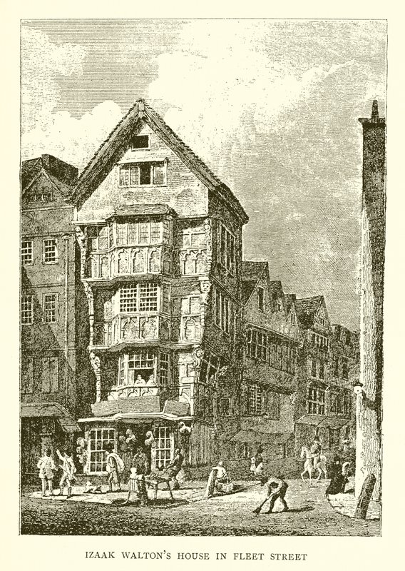 Izaak Waltons hus i Fleet Street af English School