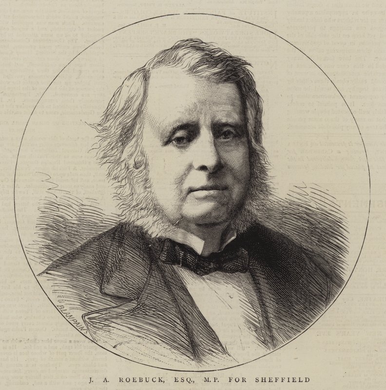 JA Roebuck, Esquire, MP for Sheffield (gravering) af English School
