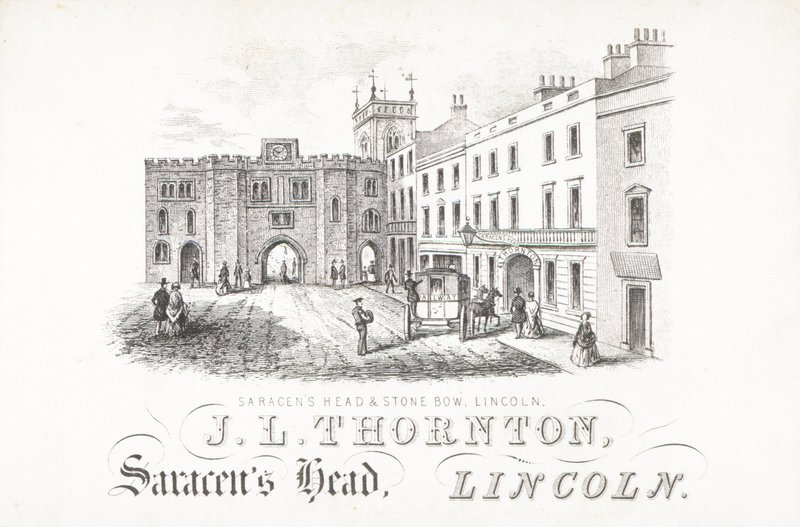 J L Thornton, Saracens Head and Stone, Lincoln af English School