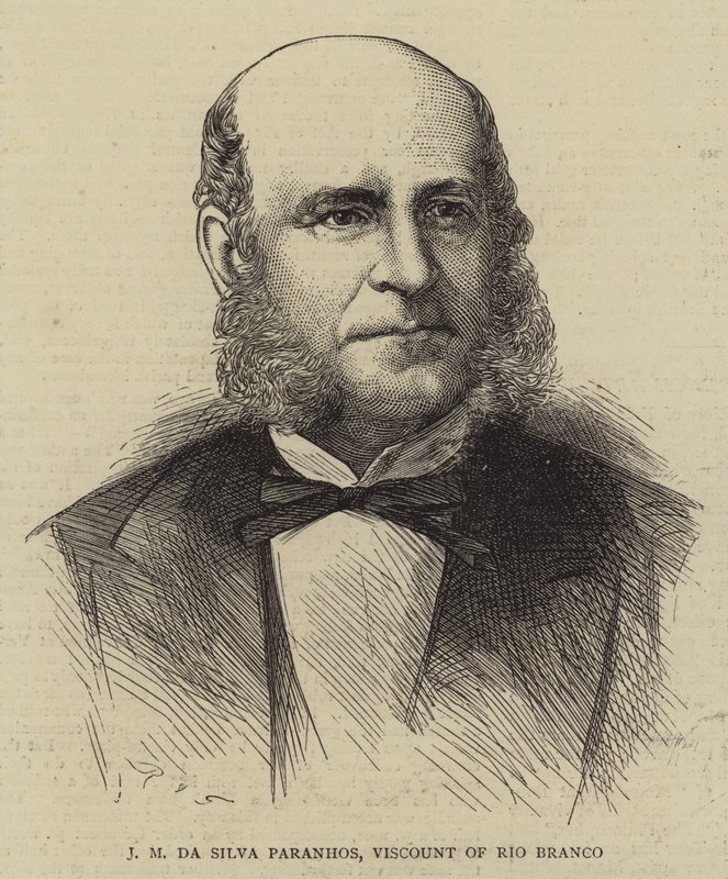 J M da Silva Paranhos, Viscount of Rio Branco (gravering) af English School