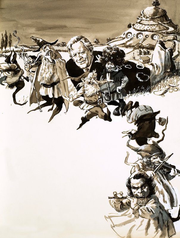 J. R. R. Tolkien og karakterer fra Ringenes Herre af English School