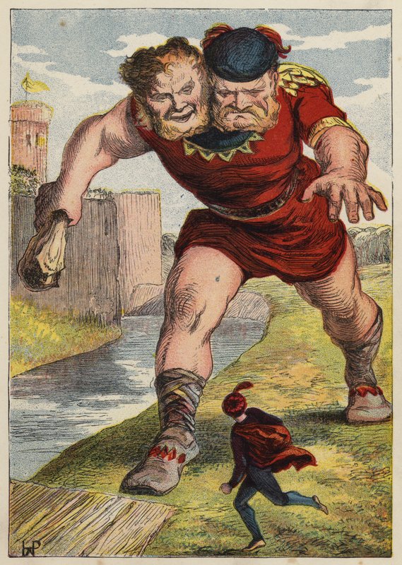 Jack The Giant Killer (farve litho) af English School