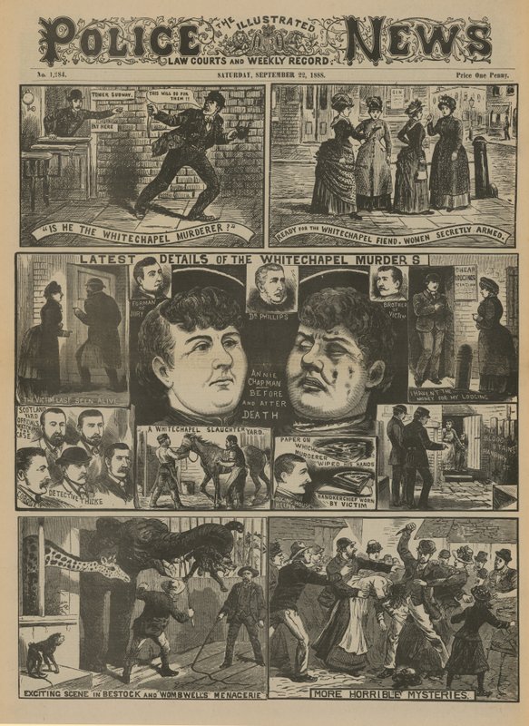 Jack the Ripper: Detaljer om Whitechapel-mordene af English School