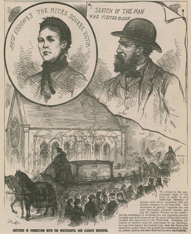 Jack the Ripper: Skitser i forbindelse med Whitechapel- og Aldgate-mordene af English School