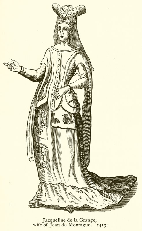 Jacqueline de la Grange, hustru til Jean de Montague. 1419 af English School