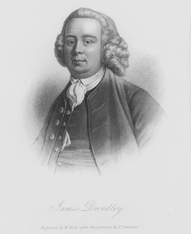 James Brindley (gravering) af English School