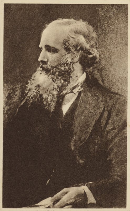 James Clerk Maxwell (1831-1879), skotsk teoretisk fysiker (litografi) af English School
