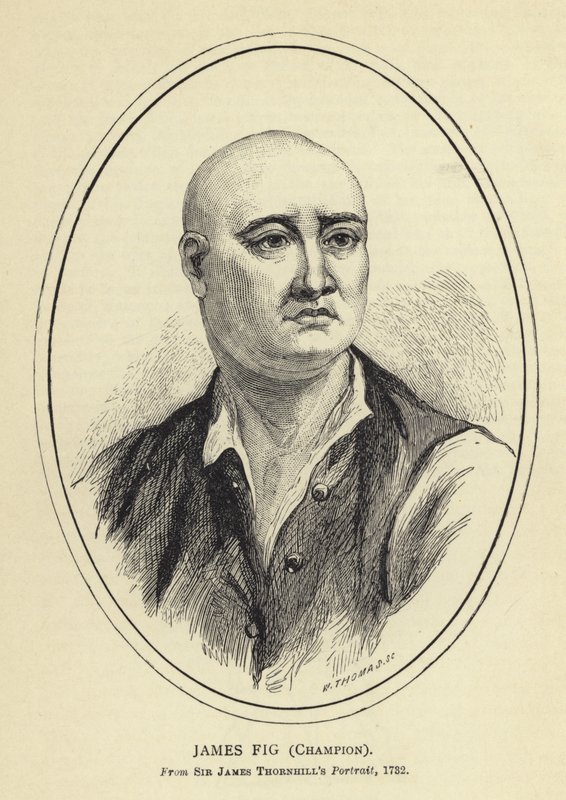 James Fig, Champion, Fra Sir James Thornhills Portrait, 1732 af English School