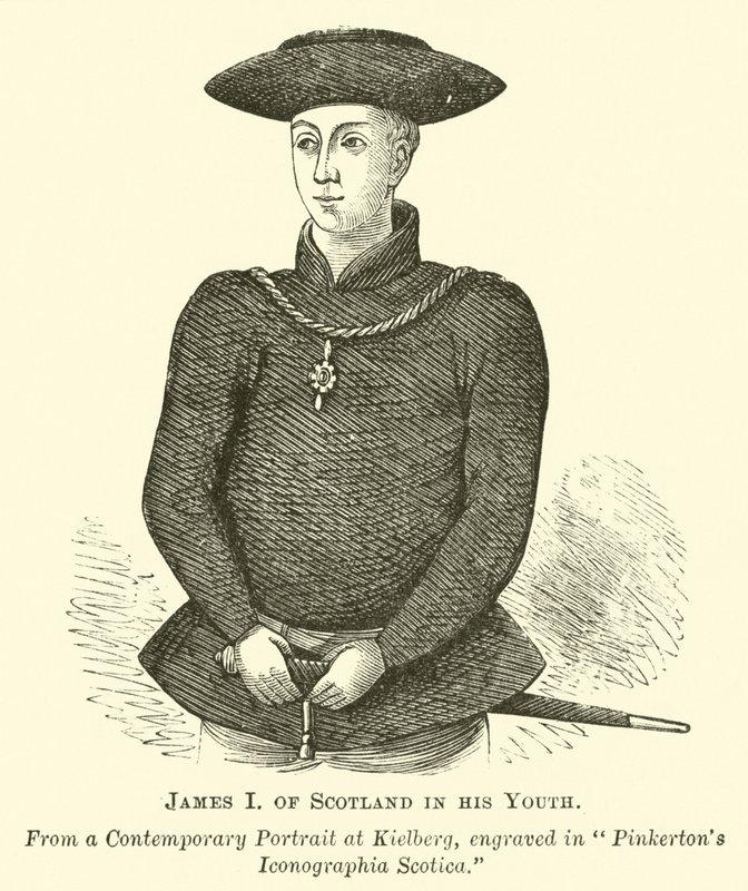 James I of Scotland in his Youth  af English School