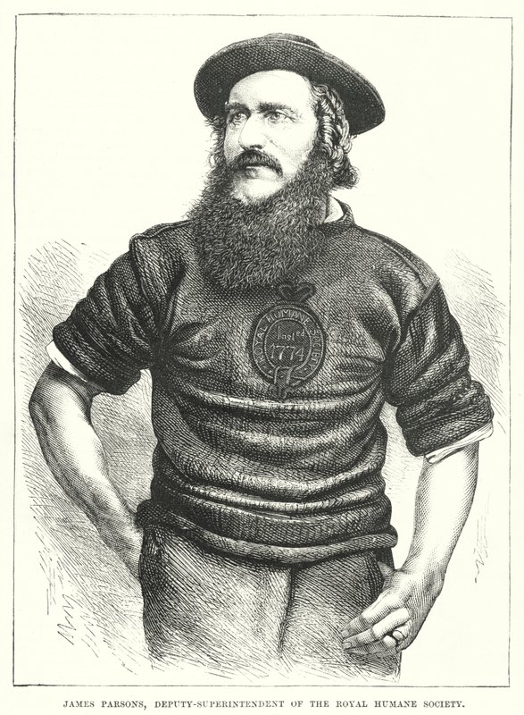 James Parsons, vice-superintendent for Royal Humane Society (gravering) af English School