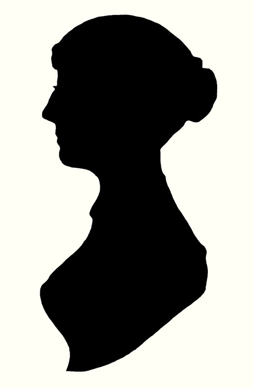 Jane Austen, engelsk romanforfatter (gravering) af English School