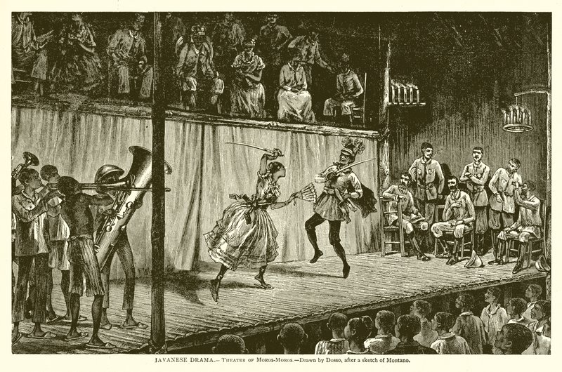 Javanesisk Drame.--Teatret i Moros-Moros af English School