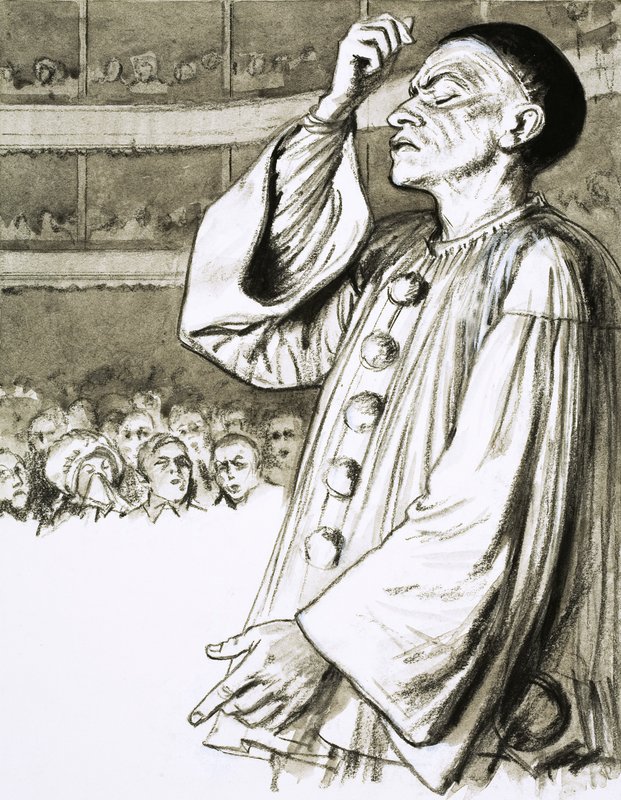 Jean Gaspard Deburau, også kendt som klovnen Pierrot af English School